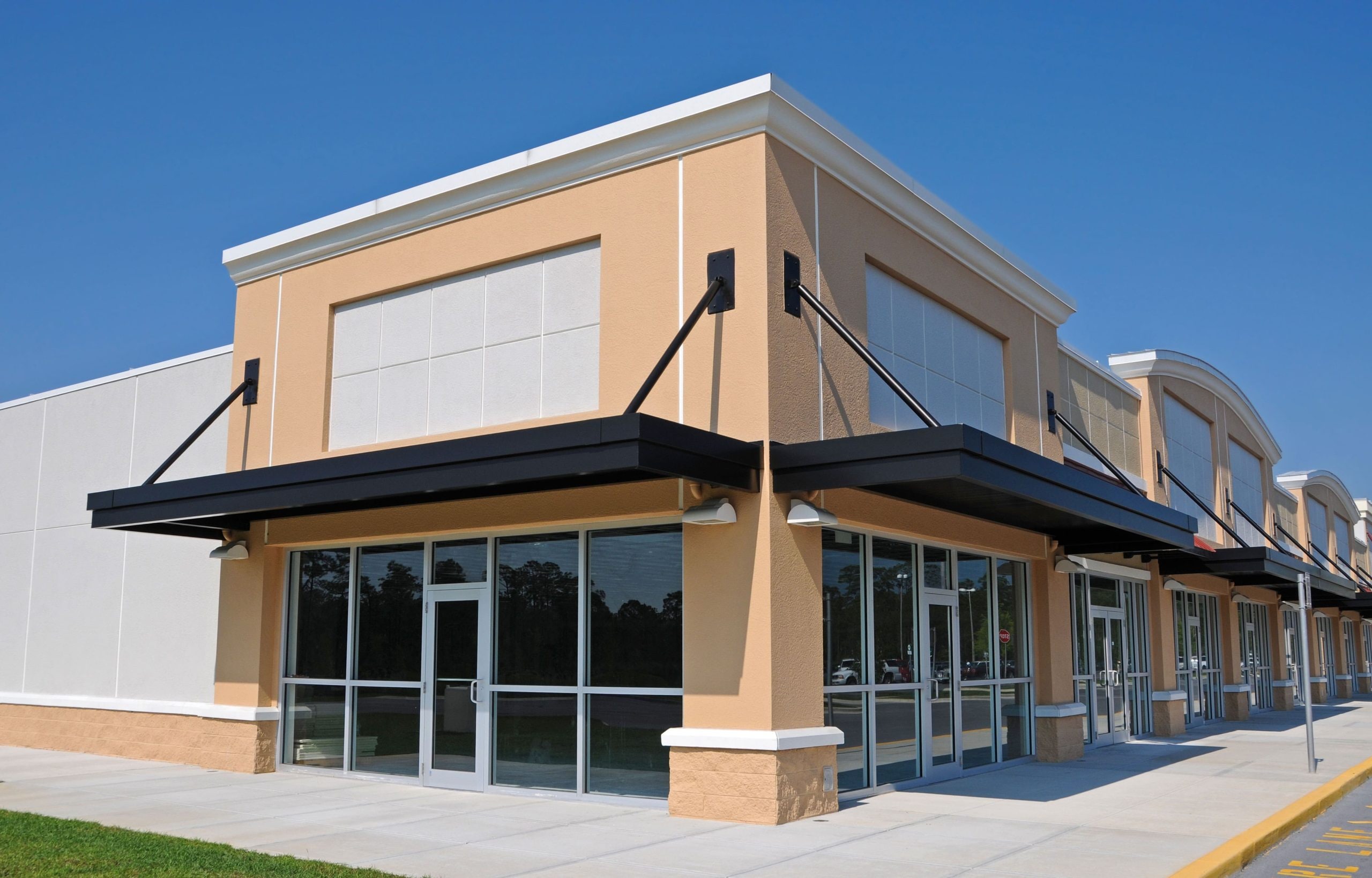 Durable commercial awning installation in Lincoln